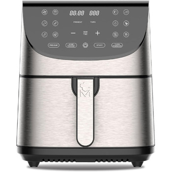 Аерофритюрниця Ємність 7 л і потужність 1700 Вт Світлодіодний сенсорний екран і кошик з антипригарним покриттям Фритюрниця Регульована температура 80-200C, 700