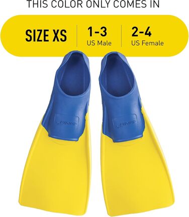 Ласти для плавання Finis Kinder 1.05.037 XS - EU 33-35 синій/жовтий