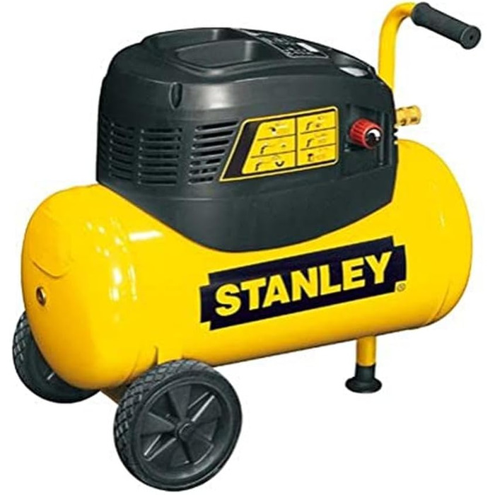 Компресор STANLEY D 200/10/24, макс. 10 бар, бак 24 л, 1,5 к.с., 180 л/хв