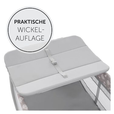 Дорожнє ліжечко Sleep N Play Center з люлькою для новонароджених, пеленальним матрасиком, люлькою-переноскою, колесами, ковзанками