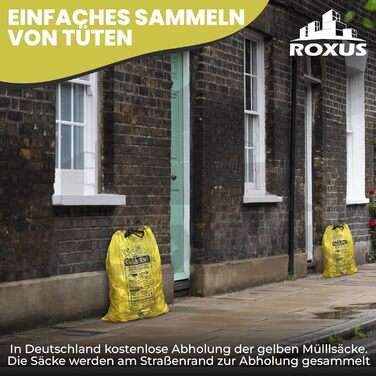 Жовтих пакетів для переробки та відходів, 90 л, 130