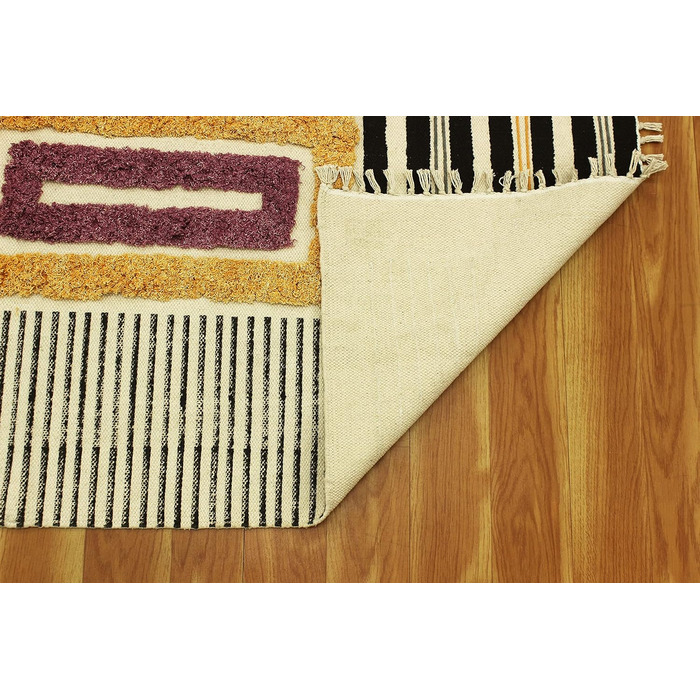 Килимок прямокутний, прямокутний, бавовна, Дуррі, геометричний килим кілім, для приміщень і вулиці, плоске плетіння, килимки для с