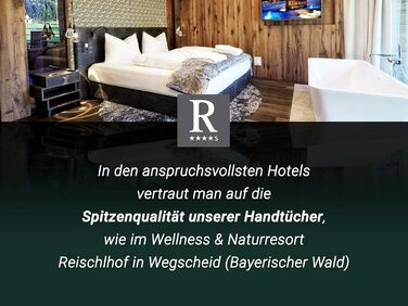 Набір з 6 рушників розміром 50x100 см - поглинаючі та м'які банні рушники білого кольору - з практичною вішалкою - можна прати до