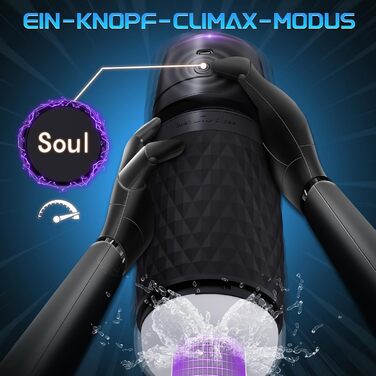 Електричний мастурбатор Eanatoys для чоловіків, 3 режими всмоктування, 4 режими вібрації, 3D реалістична вагіна