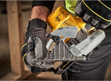 Акумуляторна циркулярна пила Dewalt 18V XR DCS565N (безщітковий двигун, з вбудованим світлодіодом і вентилятором, сумісна з AirLoc
