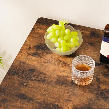 Барний стіл HOOBRO на 2 рівні, високий бістро-стіл, невеликий стоячий стіл з 2 стільницями, кухонний стіл, балконний стіл, для вітальні, конференц-залу, бару, рустикальний коричневий та чорний EBF51BT01