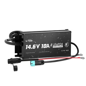 Зарядний пристрій LiTime 14.6V 10A LiFePO4, водонепроникний IP67, зарядний пристрій для літій-