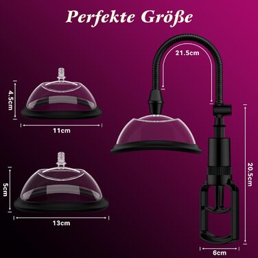 Вагінальний насос KGH, секс-іграшка для жінок, вагінальний кліторальний вакуумний насос для посилення відчуттів та сексуального задоволення, стимулятор клітора, присоска для сосків з 2 сильними присосками для задоволення жінок та пар