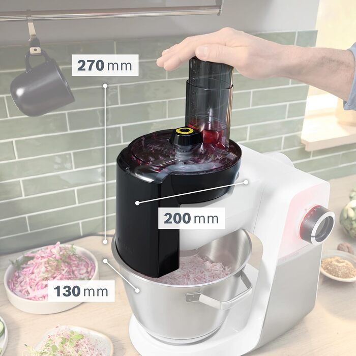 Набір для нарізки овочів Bosch VeggieLove MUZS68VL 5 дисків для тертки та нарізки, аксесуар для кухонних комбайнів Bosch Serie 6, Serie 8, OptiMUM