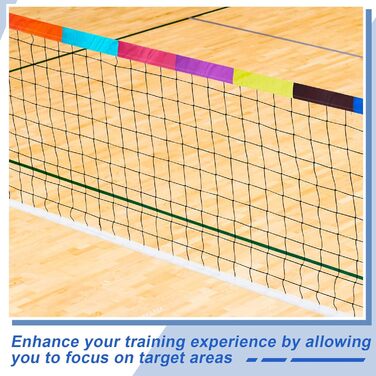 Волейбольна сітка Libima – тренувальне обладнання з зоною для ударів, переносна з вимірювальним ланцюгом, допоміжний засіб для волейболу, бадмінтону, тенісу, для зовнішнього використання та приміщень, стратегічний тренажер