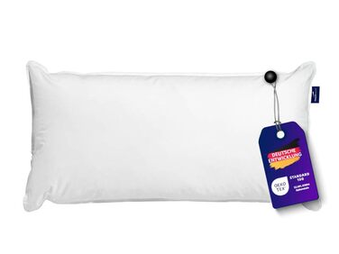 Ортопедична водяна подушка Traumnacht з регульованим рівнем наповнення, чохол зі 100 бавовни, 40 x 80 см, розроблена в Німеччині - вироблено в ЄС, біла, (1 упаковка)