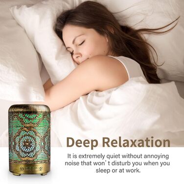 Мл Металевий дифузор для ефірних олій 7 кольорів Light Aromatherapy Golden, 100