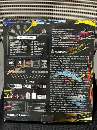 Електронна мішень для дартсу, Електронна мішень для дартсу з 12 дротиками та 30 змінними наконечниками, Електронна мішень для дартсу з голосовим керуванням та РК-дисплеєм, Мішень для дартсу на батарейках, Електрична мішень для дартсу, Нова версія