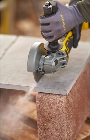 Акумуляторна кутова шліфувальна машина Stanley FatMax V20 SFMCG700B (18 В, діаметр диска 125 мм, безщітковий двигун, міцний литий