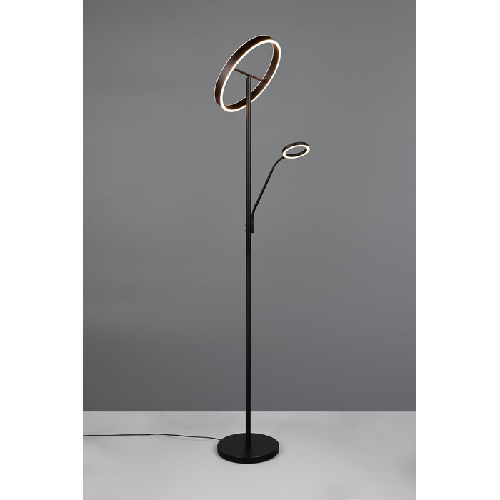Стільник LED Trio Willis 449510232, матовий чорний метал, 39 5.5 Вт, регульована колірна температура, диммер