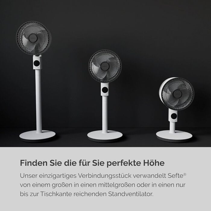 Настільний вентилятор MEACO MeacoFan Sefte - регульований по висоті вентилятор з потужним повітряним потоком - надзвичайно тихе ох