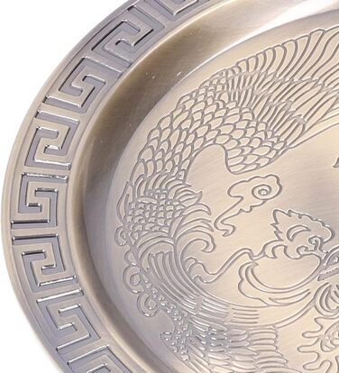 Ренґю Чайний Сервіз, Вишуканий Марокканський Вінтажний Набір для Чаювання з Металу на 4 Особи з Чашками та Блюдцями, Розкішний Рельєфний Візерунок для Декору Столу, Подарунок