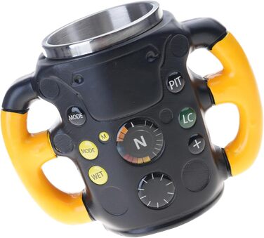 Чашки для керма з нержавіючої сталі та смоли для фанатів гонок, можна мити в посудомийній машині, кавові кружки