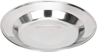 Набір столових приборів для кемпінгу, набір посуду з нержавіючої сталі, мірний набір, включає тарілку, чашку, виделку, ложку, ніж, набір столових приборів 8 в 1 з сітчастою сумкою, набір посуду для кемпінгу, походів та пікніків на свіжому повітрі