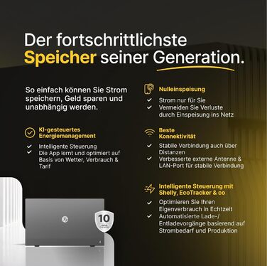 Балконна електростанція потужністю 2000 Вт з накопичувачем - Балконна електростанція потужністю 2000 Вт з розеткою - Інтегрований гібридний інвертор потужністю 800 Вт - Solakon ONE з 2,11 кВтгод - 4 двосторонні сонячні панелі по 500 Вт з накопичувачем, ка