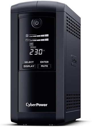 ДБЖ CyberPower Systems SystemsДБЖ ValuePRO VP1000EILCD Green Power UPS 1000 ВА/5 1000 ВА/550 Вт