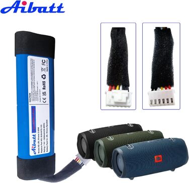 Замінний акумулятор ємністю 5200 мАг для Bluetooth-колонок JBL Xtreme 2, Xtreme2, XTREME2BLKAM, XTREME2BLUAM, замінний акумулятор для JBL SUN-INTE-103, акумулятор 21NR19/66-2. Замінний акумулятор для JBL Xtreme 2