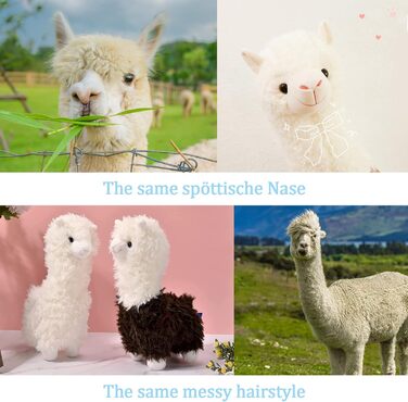 М'яка іграшка Celawork Альпака плюшева, 25 см біла