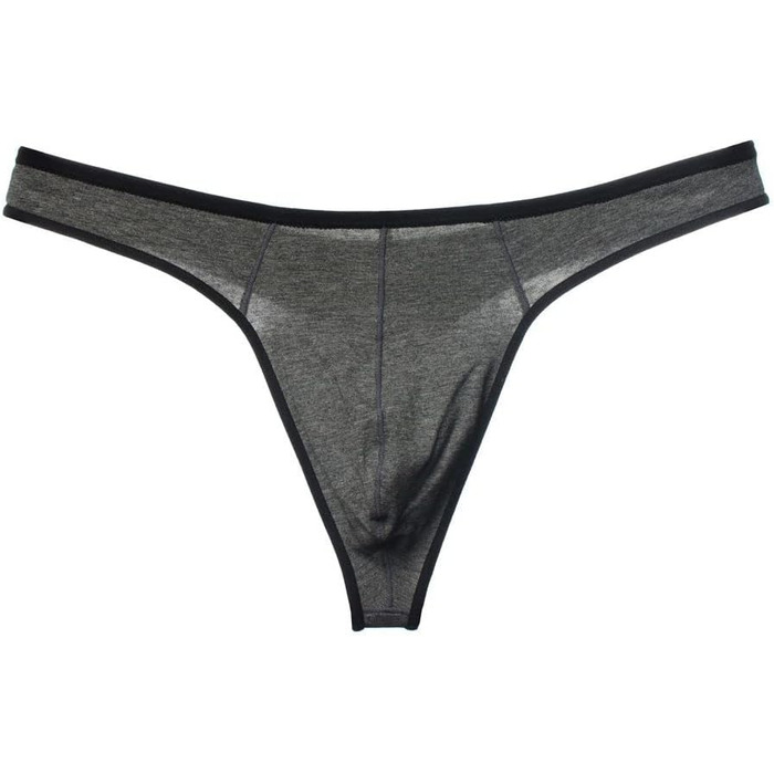 Стрінги чоловічі RSLOVE, бавовна, T-подібна спинка, чорний/сірий/червоний, 3 шт.