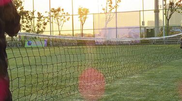 Волейбольна сітка 9,5 × 1 м – портативна стандартна сітка зі сталевим канатом, складна, офіційний розмір для критої/відкритої гри, саду, пляжу чи спорту