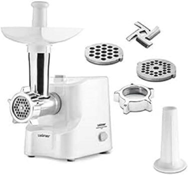 Електрична м'ясорубка, 1000, пластик і нержавіюча сталь, біла 1000 Вт, 8507672 ZMM1010B