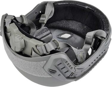 Страйкбольний шолом Fast BJ Куленепробивний шолом з хусткою для SWAT Військовий Тактичний захисний шолом для стрільби на свіжому повітрі Пейнтбол Полювання Сірий