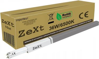 Люмінесцентна лампа Люмінесцентна трубка 36 Вт 864 6400 К Неонова лампа денного світла 120 см T8, 10 шт.