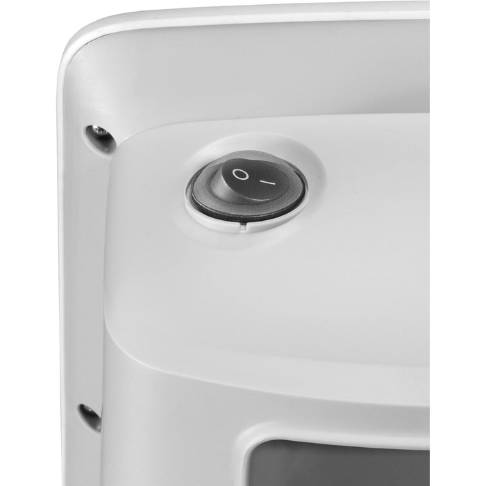 Керамічний вентилятор-обігрівач Unold 86440 - білий, до 2000 Вт, функція вентилятора, 4-ступінчастий термостат, коливання 75, легкий та тихий, захист від перегріву, ручка для перенесення, захист від крапель IP21