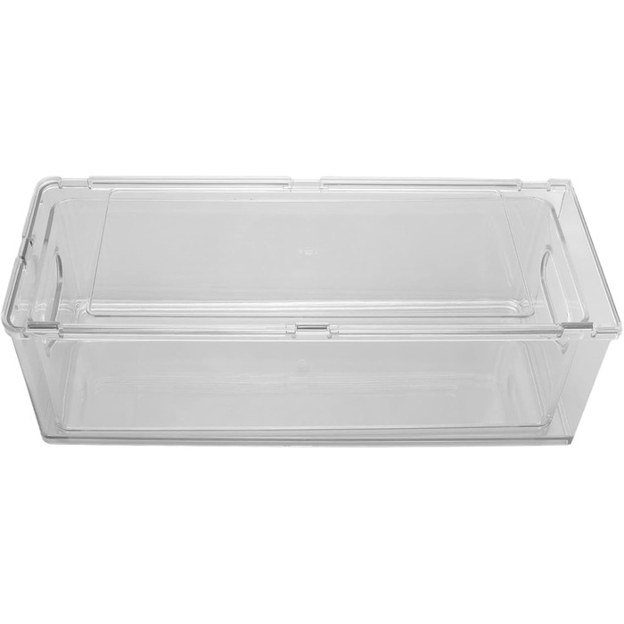 Штабелювана шухляда для зберігання, універсальне використання для ванної кімнати, спальні та офісу. Прозорий контейнер з кількома відділеннями для косметики, туалетного приладдя та іншого (3 літри).