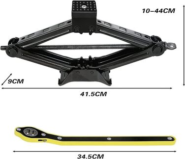 З універсальним храповим ключем 2 в 1, швидкісним ножичним домкратом для CAR/SUV/MPV (3T)