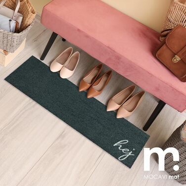 Килимок MOCAVI для взуття, паркування для взуття 30x100 см, що прається, теплого сірого кольору, Hej Scandi килим для взуття, довгий, вузький, без взуття, декоративна зона для приміщень, вулиці, килимок, для передніх дверей, багажника 30x100 см без бордюр