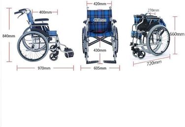 Інвалідне крісло для інвалідів/людей похилого віку, розбірний легкий алюмінієвий корпус, зручне для перенесення візок крісло, портативне