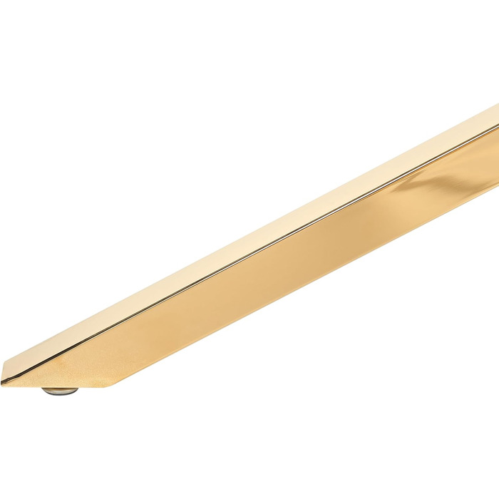 Обідній стіл Beliani, прозоре скло, прямокутний, 160 x 90 см, металевий каркас, золотий, Maramo