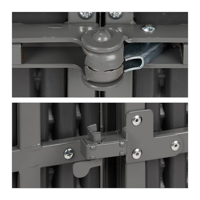 Розкладний садовий стіл Relaxdays, пластик, сталь, 8 місць, сірий Кемпінговий стіл, ширина 166 - 215 см, водонепроникний