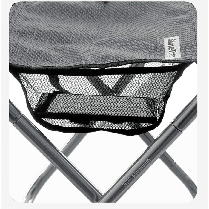 Невеликий портативний складний стілець, міні-стільці для кемпінгу на відкритому повітрі, складний кемпінговий стілець, легкий для кемпінгу, риболовлі, пікніків, подорожей та походів, 13x14,2x15,7 дюймів, сріблястий