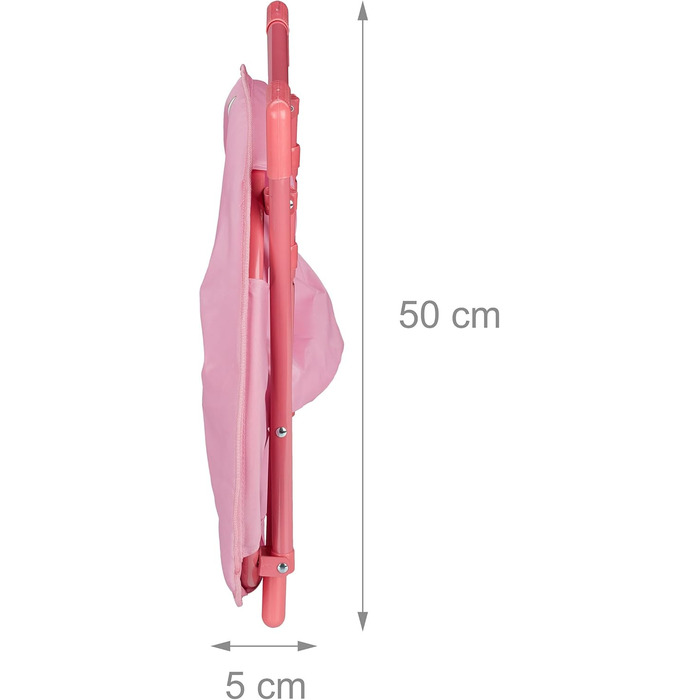 Складне крісло-місяць для дому та вулиці, складне крісло для дітей, єдиноріг, ВхШхГ 48 х 51 х 48 см, рожевий, , 10028888918