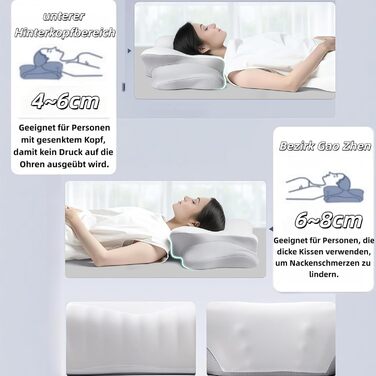 Подушка Seladi Airflow Pro - Подушка для шиї від апное сну - Ортопедична подушка від хропіння та апное - Підтримка шиї - Знімна та пральна - Ефективно покращує проблеми зі сном (Синя x 1)