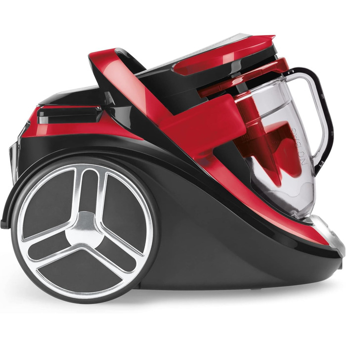 Безмішковий пилосос Пилосос Дуже тихий Об'єм для пилу 2.5 л Шерсть домашніх тварин Автомобіль Чорний/червоний, 7649 Silence Force