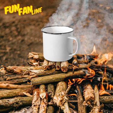 Набір емальованих чашок об&39ємом 350 мл для кави/чаю/гарячих/холодних напоїв, ретро/вінтажний дизайн, ідеально підходять для кемпінгу, пікніків або подорожей. Легкі, портативні та багаторазові (білий із зеленим, набір з 4 шт. ). Білий із зеленим, набір з