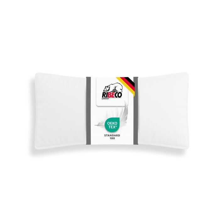 Пухова подушка Johanna, біла, 40x80 см, з оптимальною підтримкою голови та шиї, виготовлена з пір&39я та пуху і м&39якої бавовни, зроблена в Німеччині