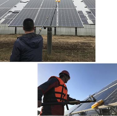 Електрична щітка для чищення сонячних панелей з водою для миття фотоелектричних панелей інструмент для чищення скла / 5M