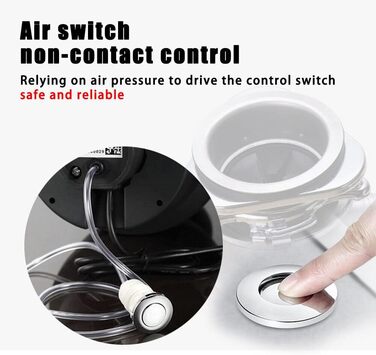 Сміттєпровід LANNADD 1.4 л 560 Вт, система утилізації харчових відходів 0.75 к.с. 3500 об/хв, подрібнювач кухонних відходів Подрібнювач кухонних відходів Подрібнювач відходів для утилізації харчових відходів