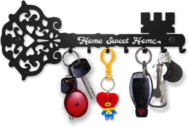 Дошка для ключів сучасна, скелетний ключ, домашній гачок для ключів, настінний тримач для ключів, вішалка для ключів з 7 гачками,