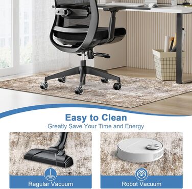 Нековзні килимки для стільців Capslpad для дерев&39яної підлоги, 120x150 см, коричневий, абстрактний дизайн, захисний килимок для підлоги, килимок для стільця, килимок для твердої підлоги, офісне крісло, коричневий, 120x150 см