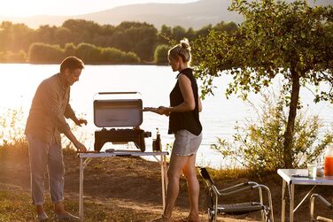 Газовий настільний гриль Campingaz Attitude 2go CV, сірий